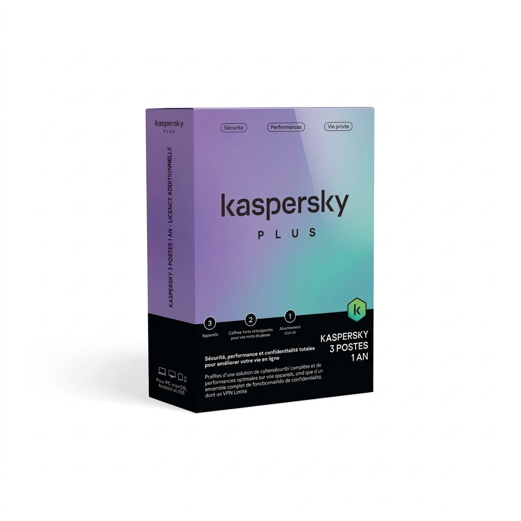 Kaspersky 3 poste 1 an 