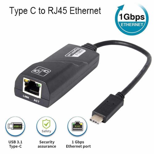 USB-C to Ethernet Adapter, XRR USB Type-C to RJ45 Gigabit LAN Adapter for Windows, Surface Book, XPS — photo 2