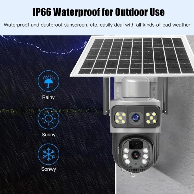 Caméra De Sécurité Wifi 1080P, Vision Nocturne IP PTZ Extérieure, Trois écrans Vidéo surveillance — photo 5