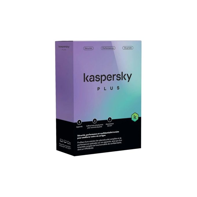 Kaspersky plus 4 poste 1 an 