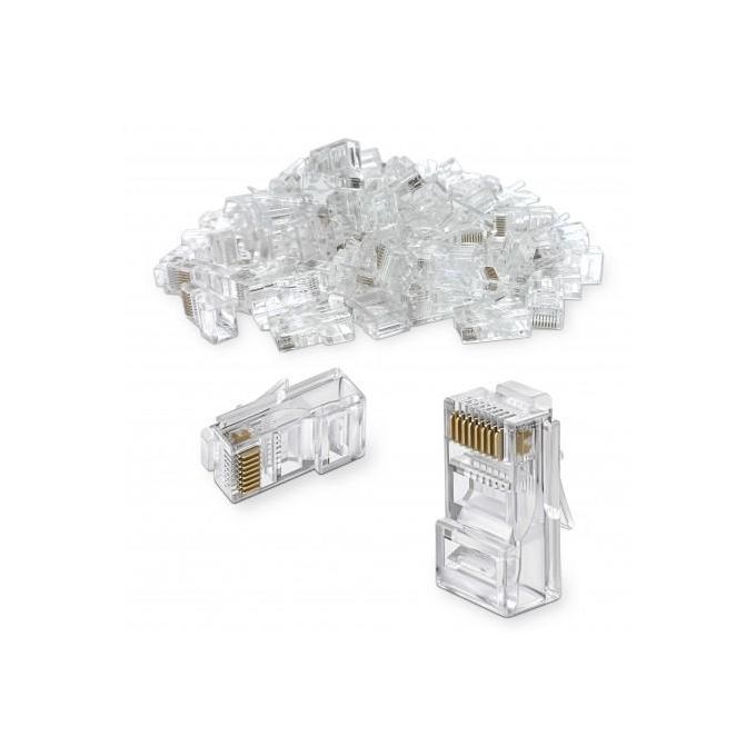 Tête de cristal haute performance 8P RJ45 Plug Amp AMP Network Crystal Head