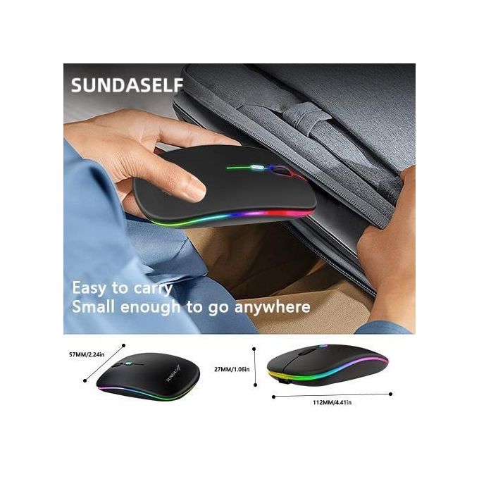 SUNDASELF Rechargeable sans fil Bluetooth 2 modes 2,4 GHz - Noir — photo 4