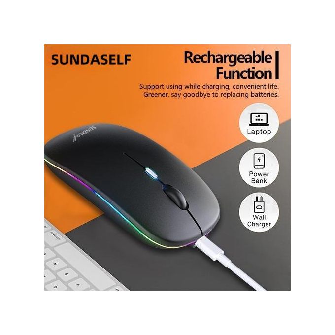 SUNDASELF Rechargeable sans fil Bluetooth 2 modes 2,4 GHz - Noir — photo 5