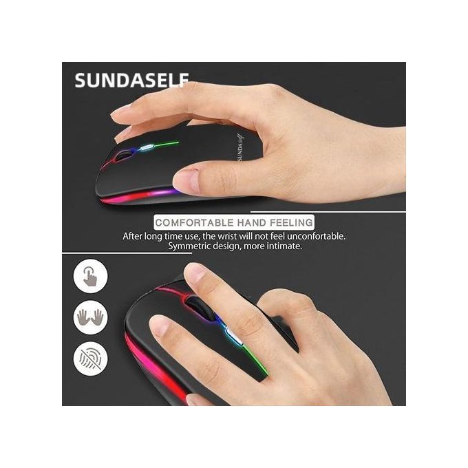 SUNDASELF Rechargeable sans fil Bluetooth 2 modes 2,4 GHz - Noir — photo 6