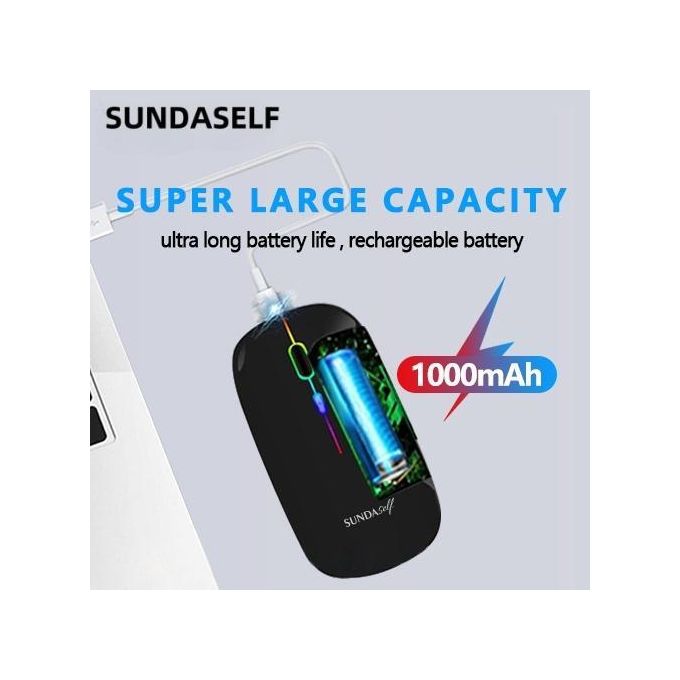 SUNDASELF Rechargeable sans fil Bluetooth 2 modes 2,4 GHz - Noir — photo 7