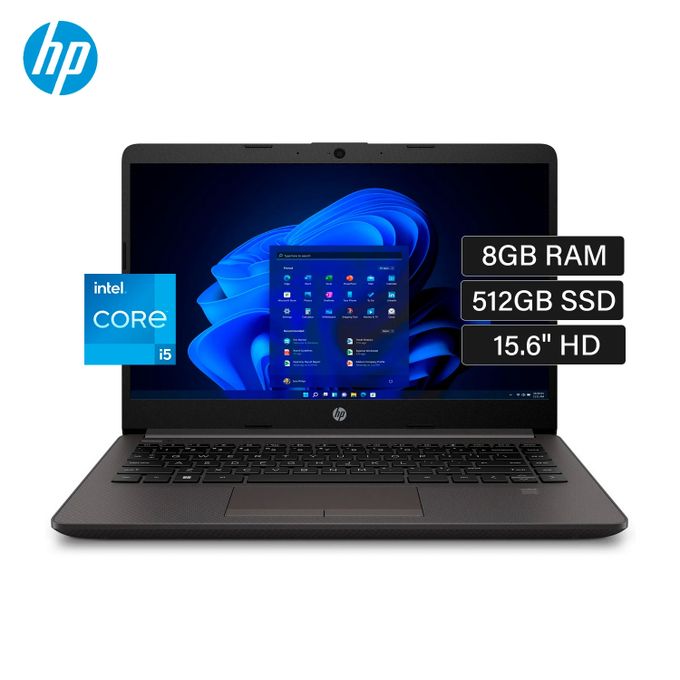 Hp PC Portable Notebook 250 G10 - Core i5-1334U - 8GB Ram - 512 GB SSD - 15.6" - Full HD - Webcam HD - Wifi 6 - Gigabit