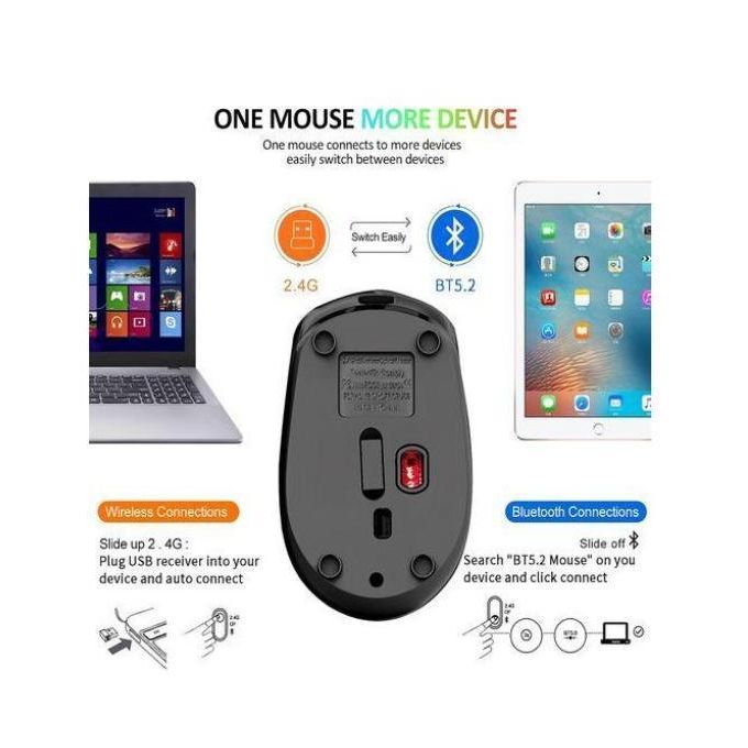 Hifinit Souris Bluetooth sans fil double mode 2.4G Souris sans fil rechargeable — photo 3
