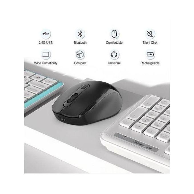 Hifinit Souris Bluetooth sans fil double mode 2.4G Souris sans fil rechargeable — photo 5