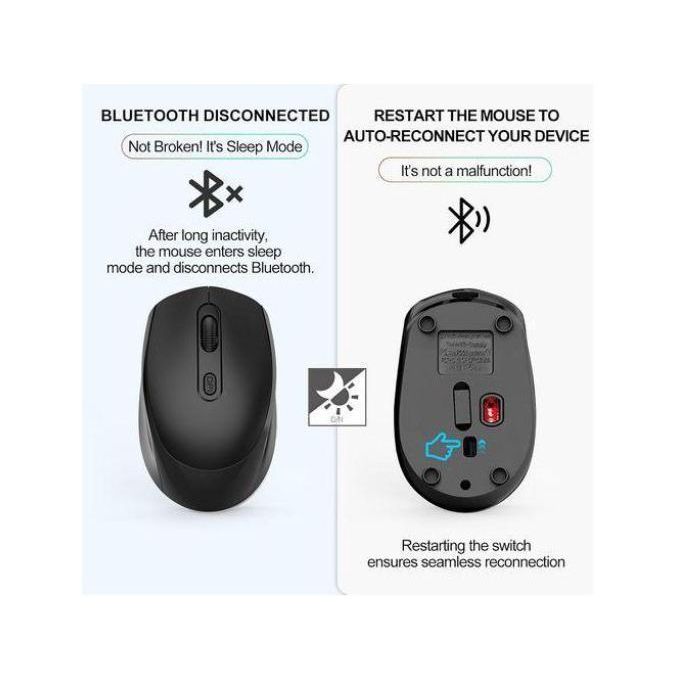 Hifinit Souris Bluetooth sans fil double mode 2.4G Souris sans fil rechargeable — photo 7