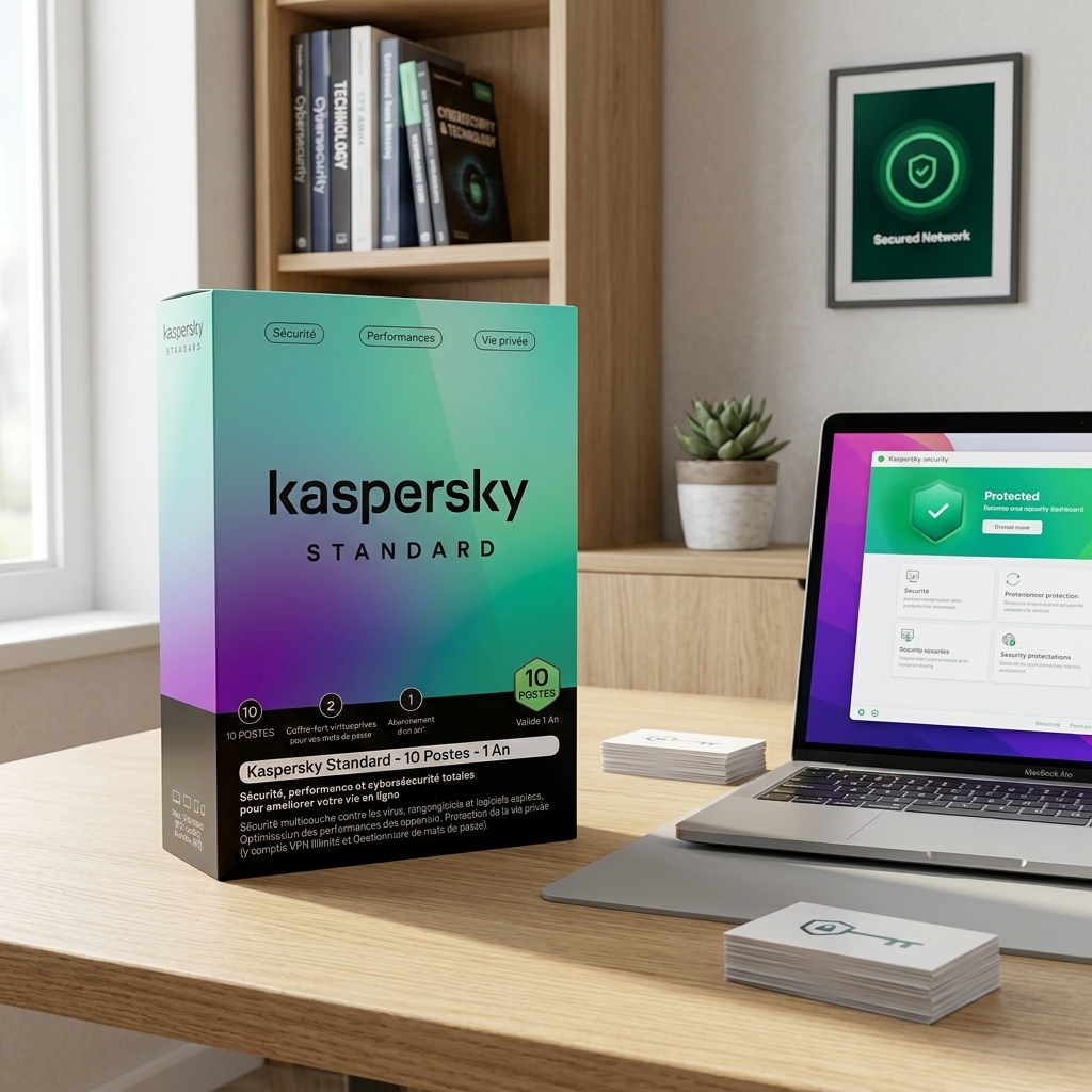 Kaspersky standard 10poste 1 an