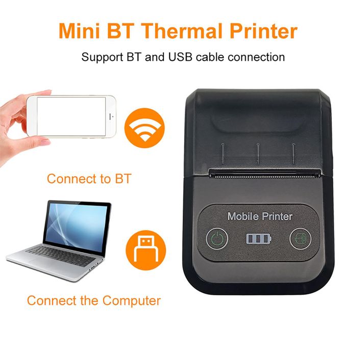 Mini Imprimante Thermique 58mm Portable Sans Fil Rechargeable POS Mobile — photo 3