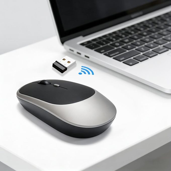 Bluetooth 5.0 & 2.4G souris sans fil mince silencieuse, souris silencieuse rechargeable pour ordinateur portable de bureau — photo 4