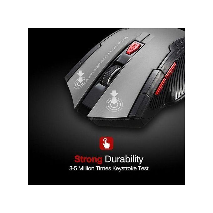 Souris De Jeu Sans Fil 2,4 GHz - Gris — photo 4