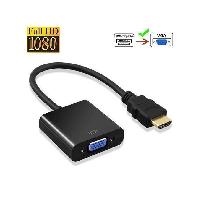 Câble Adaptateur HDMI Vers VGA (Convertisseur Analogique)