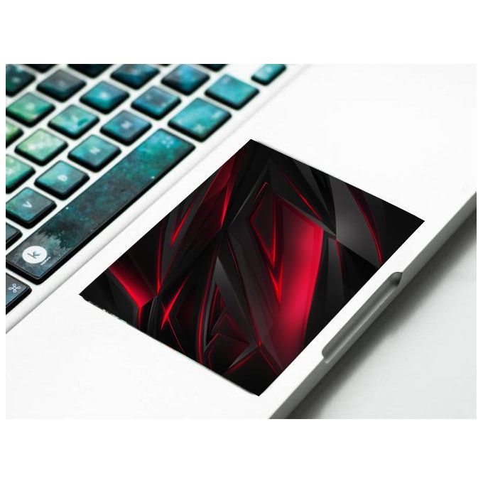 Autocollant pc portable motif rouge simple — photo 3