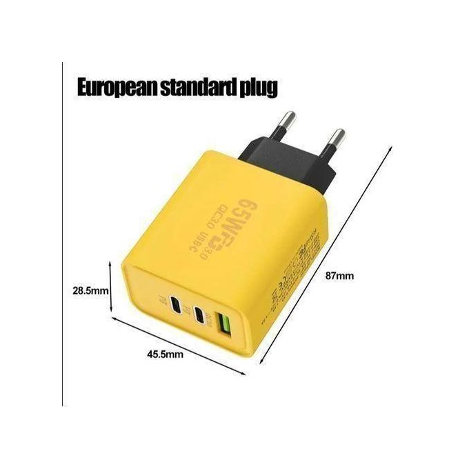 Chargeur Mural Rapide De Type C 65W + Câble Super Rapide 4 En 1 Pour Téléphones Portables IPad — photo 2
