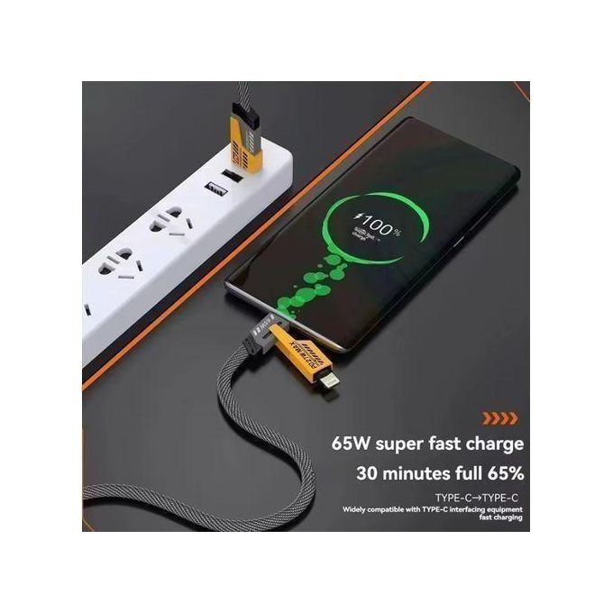 Chargeur Mural Rapide De Type C 65W + Câble Super Rapide 4 En 1 Pour Téléphones Portables IPad — photo 4