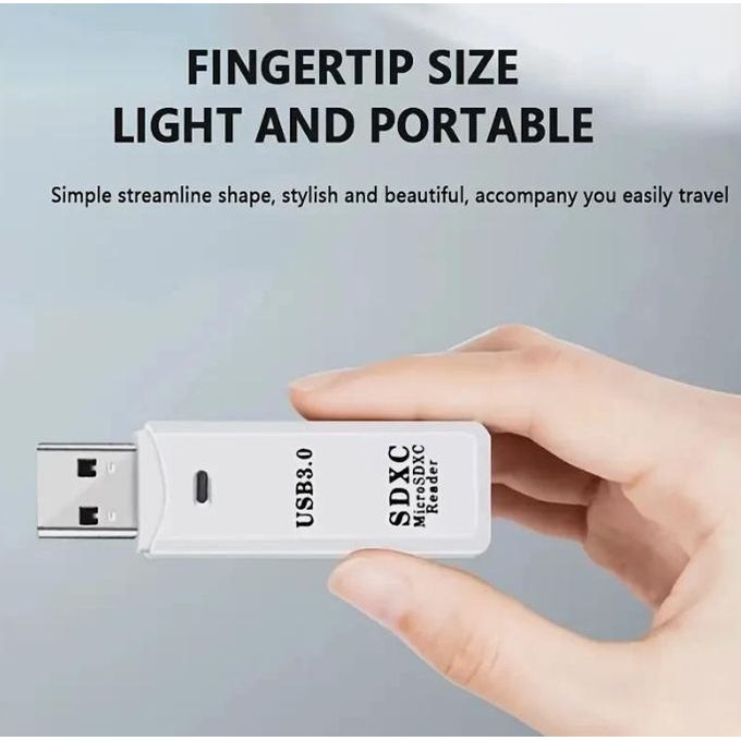 USB 3.0 Memory Card Reader and Adapter Set (Micro SD, SDHC, TF) for PC, Laptop and Camera — photo 3