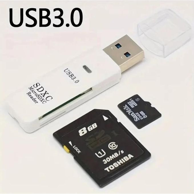 USB 3.0 Memory Card Reader and Adapter Set (Micro SD, SDHC, TF) for PC, Laptop and Camera — photo 7