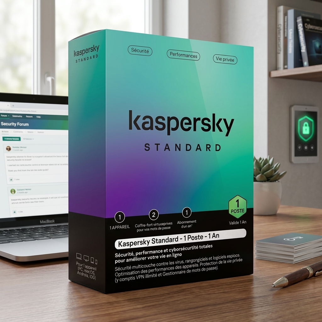 Kaspersky standard 1 poste 1 an